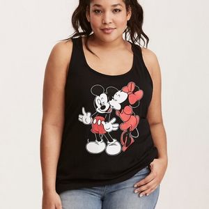 Torrid Disney Mickey Minnie Kiss Tank Top Sz 3